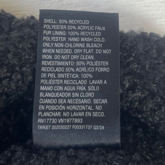 All In Motion Striped Sherpa Lined Trapper Hat Black OS Warm Lined - Picture 6 of 9